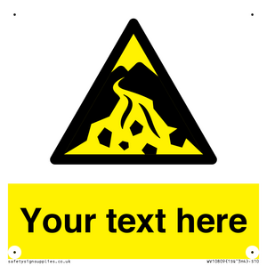 Custom Warning: Debris flow zone